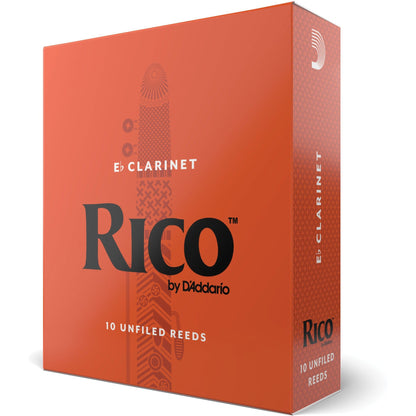 Rico by D'Addario Eb Clarinet Reeds, Strength 1.5, 10-Pack