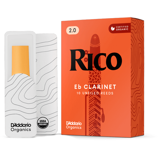 Rico by D'Addario Eb Clarinet Reeds – Strength 2.0 (10 Pack)