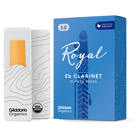 Royal by D'Addario Eb Clarinet Reeds – Strength 3.0 (10 Pack)