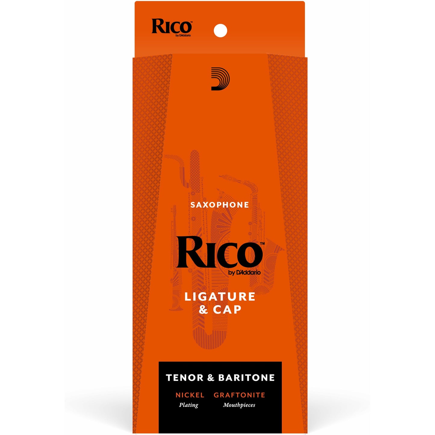 Rico Ligature & Cap, Tenor/Baritone Saxophone (Graftonite/Metalite Mouthpieces), Nickel