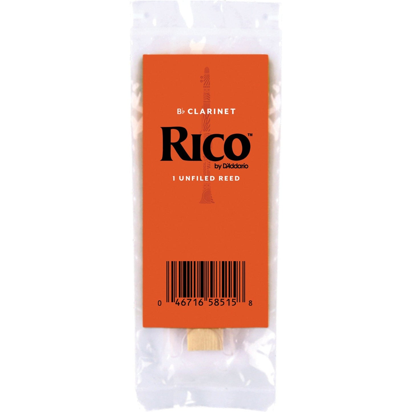 Rico by D'Addario Bb Clarinet Reeds, Strength 2.5, 50-Pack