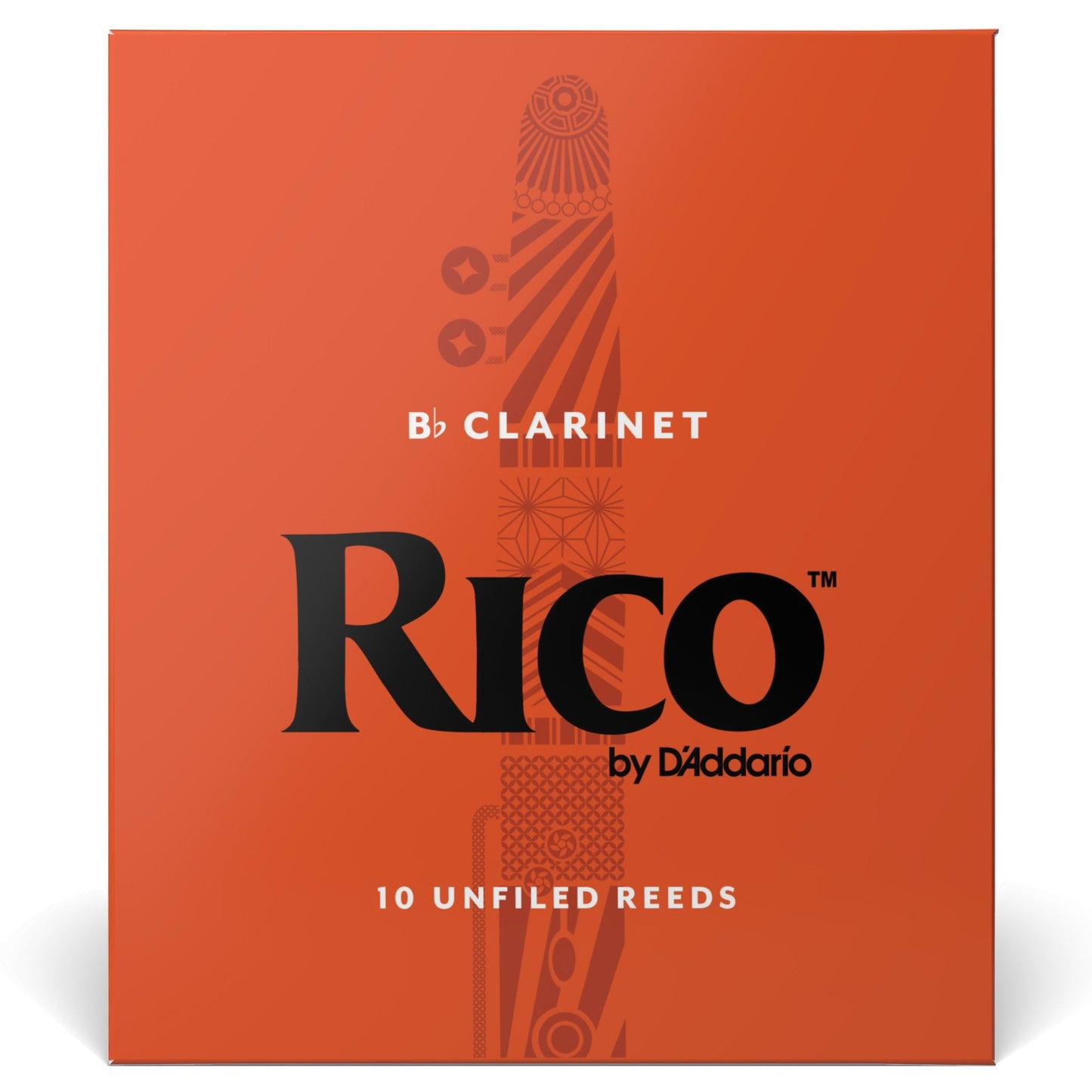 Rico by D'Addario Bb Clarinet Reeds, Strength 1.5, 10-Pack