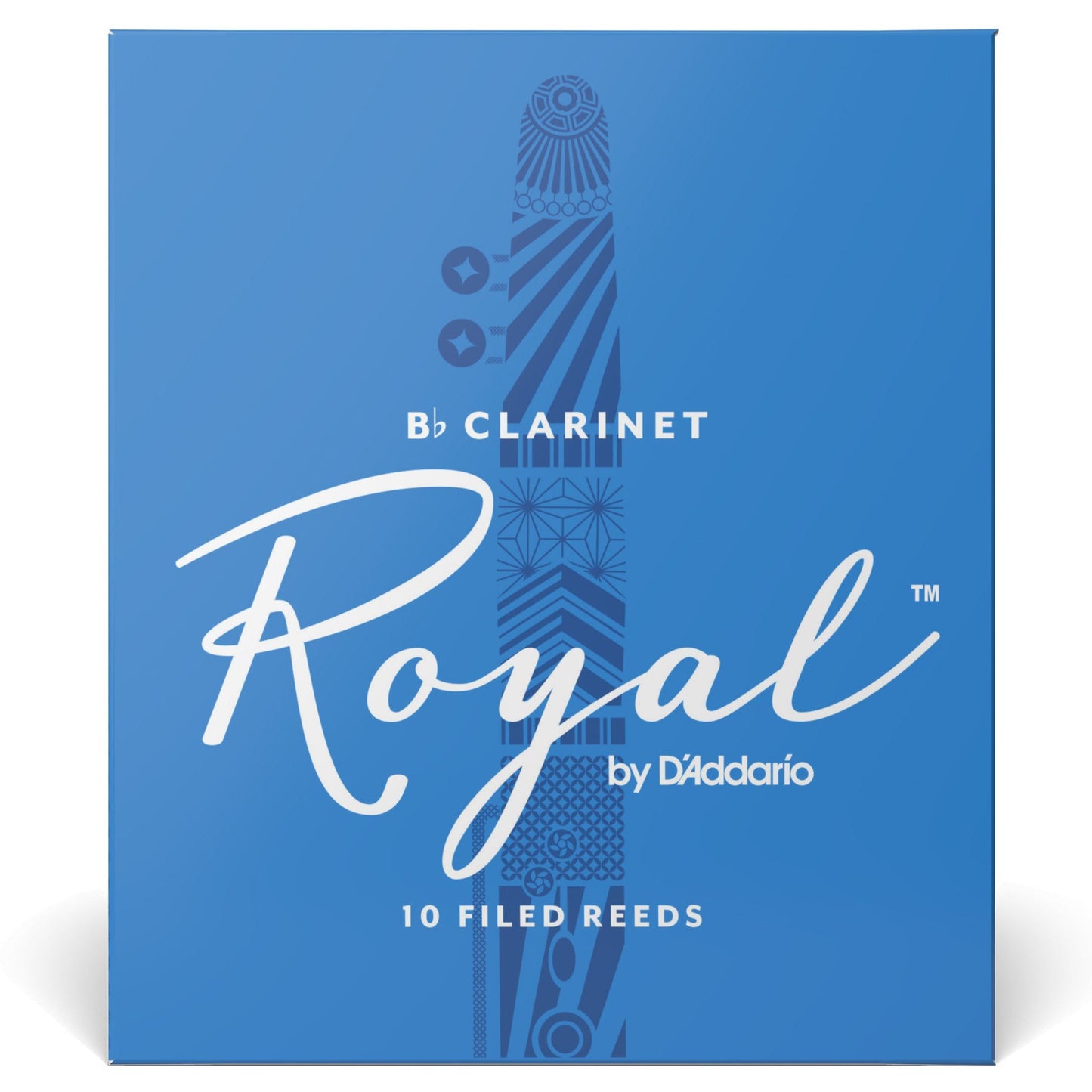 Royal by D'Addario Bb Clarinet Reeds, Strength 1.5, 10-Pack