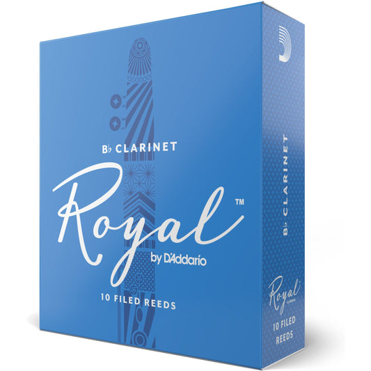 Royal by D'Addario Bb Clarinet Reeds, Strength 2, 10-Pack