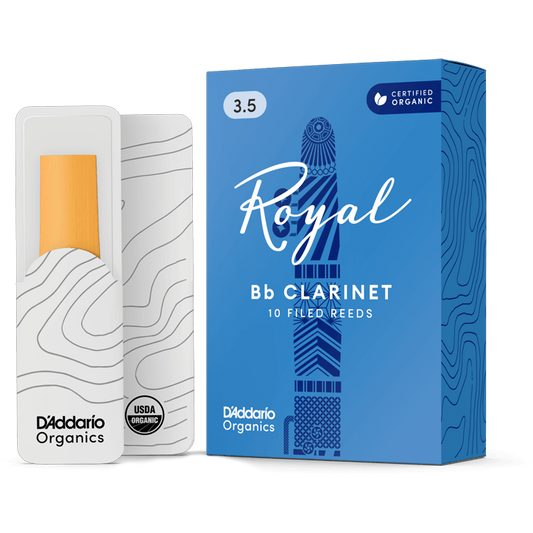 Royal by D'Addario Bb Clarinet Reeds – Strength 3.5 (10 Pack)