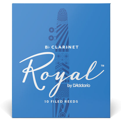 Royal by D'Addario Bb Clarinet Reeds, Strength 5, 10-Pack