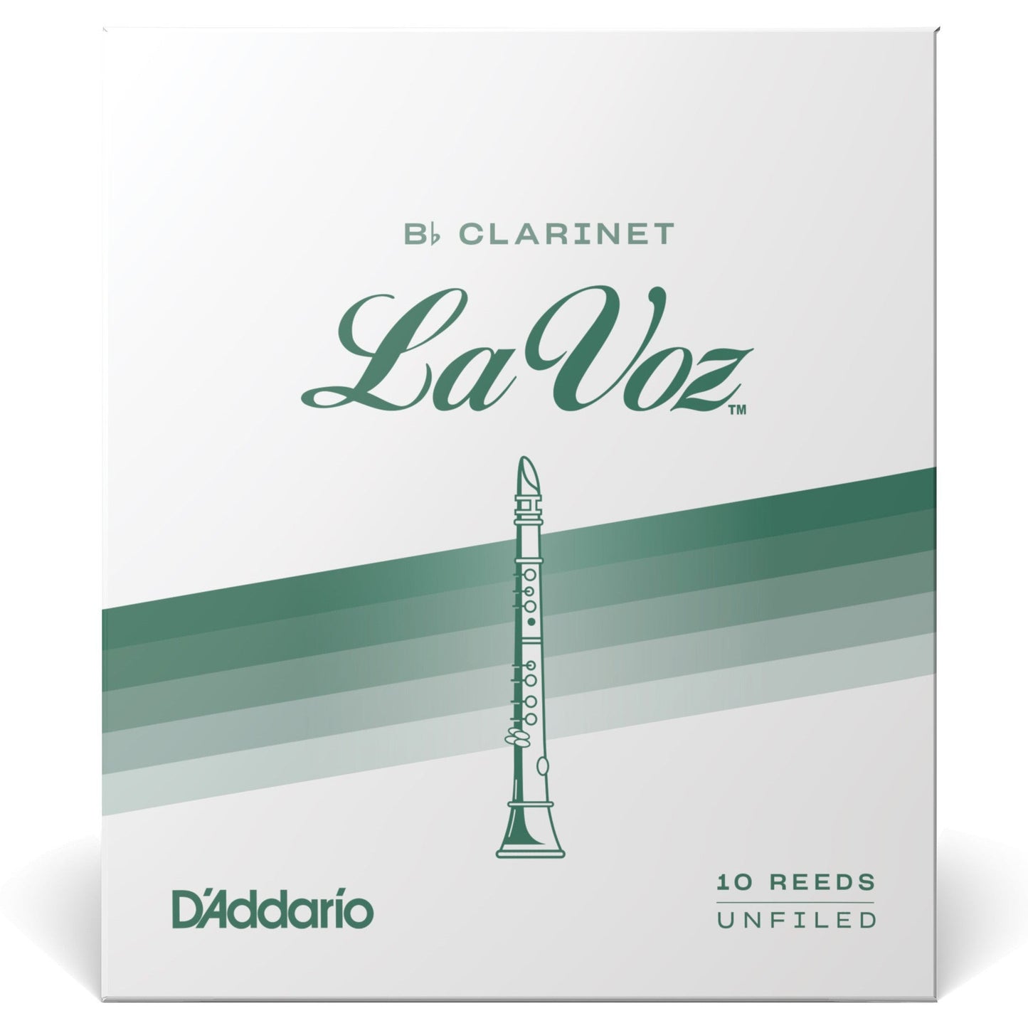 La Voz Bb Clarinet Reeds, Strength Hard, 10 Pack