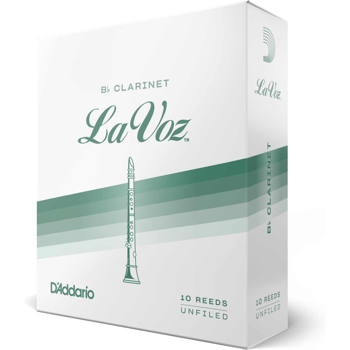 La Voz Bb Clarinet Reeds, Strength Hard, 10 Pack