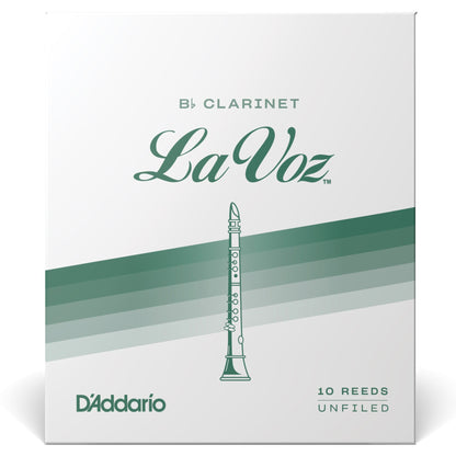 La Voz Bb Clarinet Reeds, Strength Medium-Soft, 10 Pack