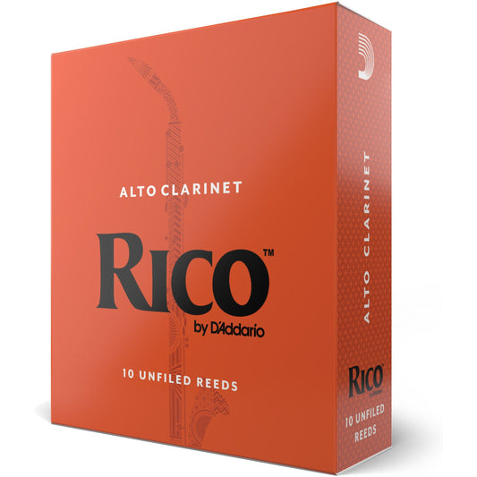 Rico by D'Addario Alto Clarinet Reeds, Strength 1.5, 10 Pack