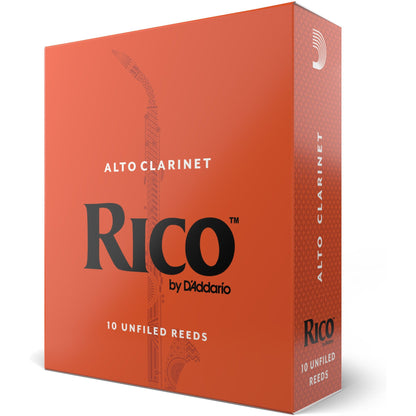 Rico by D'Addario Alto Clarinet Reeds, Strength 2, 10 Pack