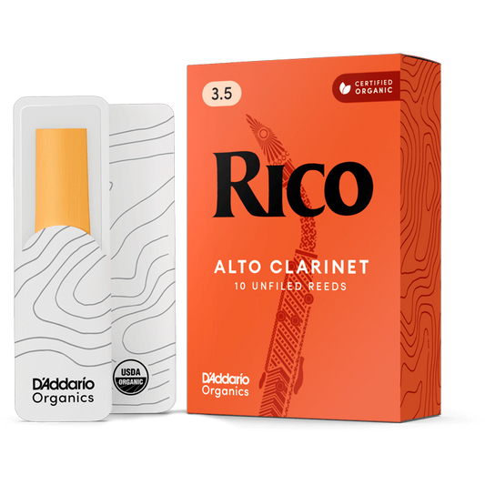 Rico by D'Addario Alto Clarinet Reeds – Strength 3.5 (10 Pack)