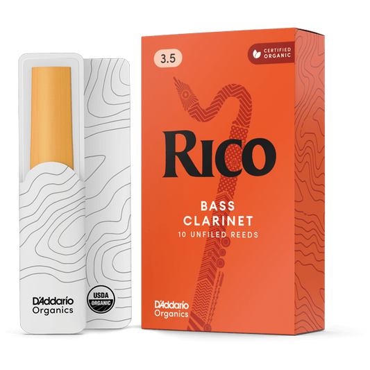 Rico by D'Addario Bass Clarinet Reeds – Strength 3.5 (10 Pack)