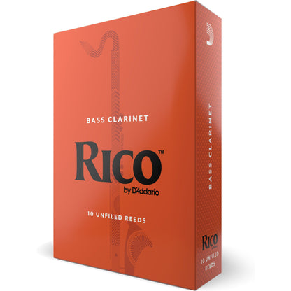 Rico by D'Addario Bass Clarinet Reeds, Strength 4, 10 Pack