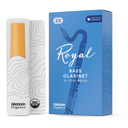 Royal by D'Addario Bass Clarinet Reeds – Strength 2.0 (10 Pack)