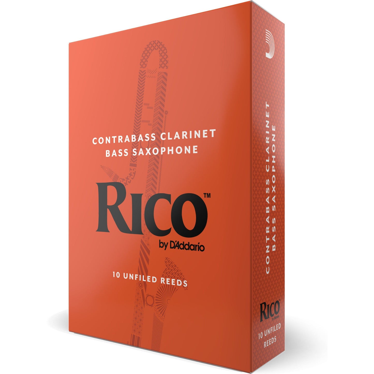 Rico by D'Addario Contra Clarinet/Bass Sax Reeds, Strength 1.5, 10-Pack