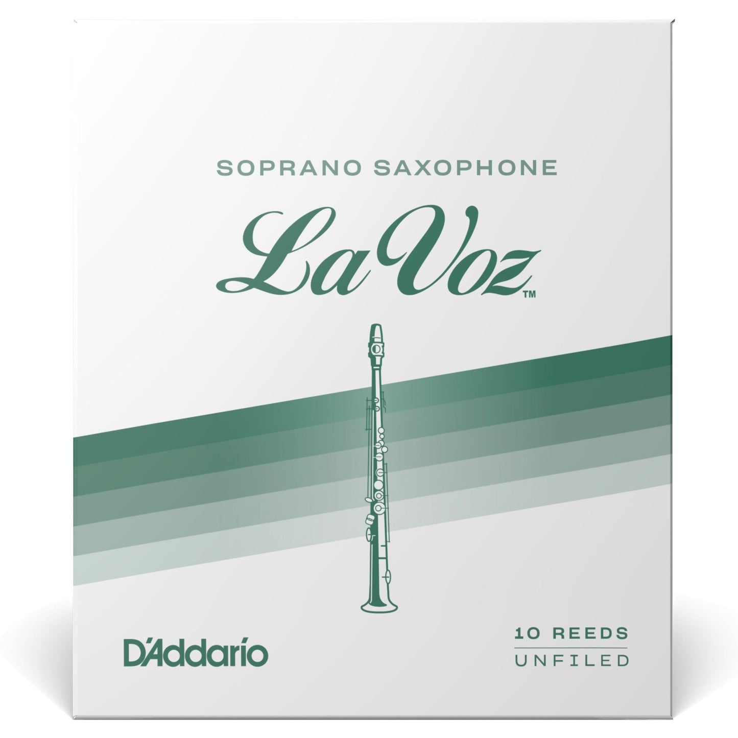 La Voz Soprano Saxophone Reeds, Medium, 10 Pack