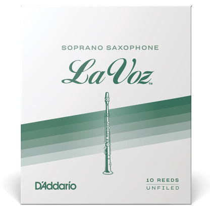 La Voz Soprano Saxophone Reeds, Strength Soft, 10 Pack