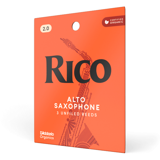 Rico by D'Addario Alto Saxophone Reeds – Strength 2.0 (3 Pack)