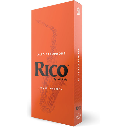 Rico by D'Addario Alto Sax Reeds, Strength 2.5, 25-Pack