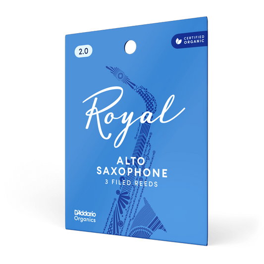 Royal by D'Addario Alto Saxophone Reeds – Strength 2.0 (3 Pack)