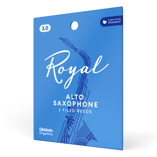 Royal by D'Addario Alto Saxophone Reeds – Strength 3.0 (3 Pack)