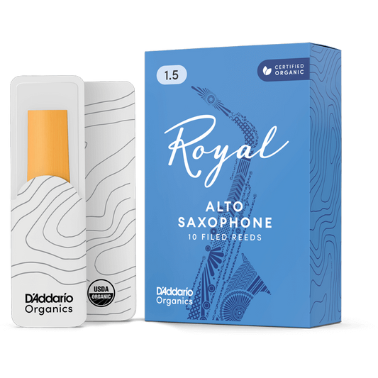 Royal by D'Addario Alto Saxophone Reeds – Strength 1.5 (10 Pack)