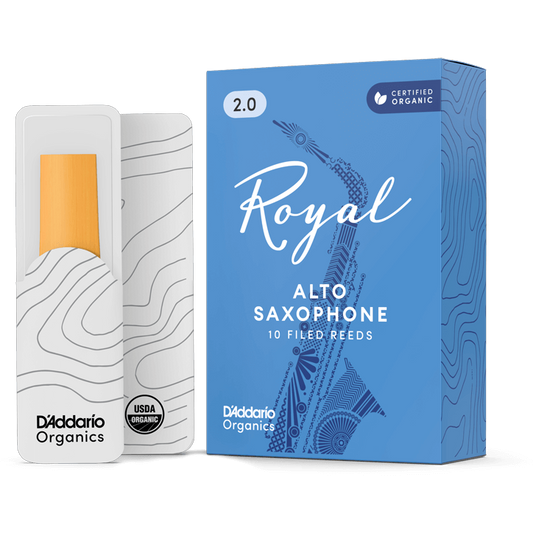 Royal by D'Addario Alto Saxophone Reeds – Strength 2.0 (10 Pack)