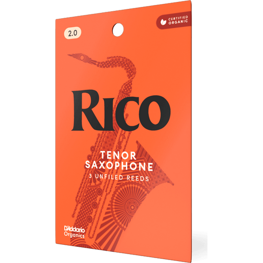 Rico by D'Addario Tenor Saxophone Reeds – Strength 2.0 (3 Pack)