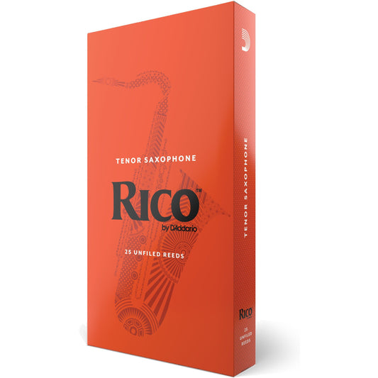 Rico by D'Addario Tenor Sax Reeds, Strength 2.5, 25-Pack