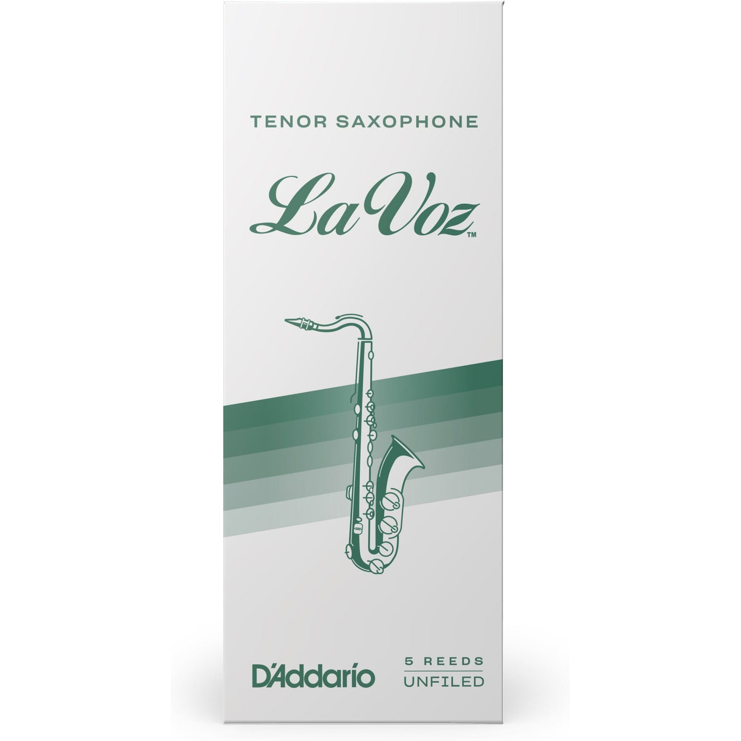 La Voz Tenor Saxophone Reeds, Medium Soft, 5 Pack