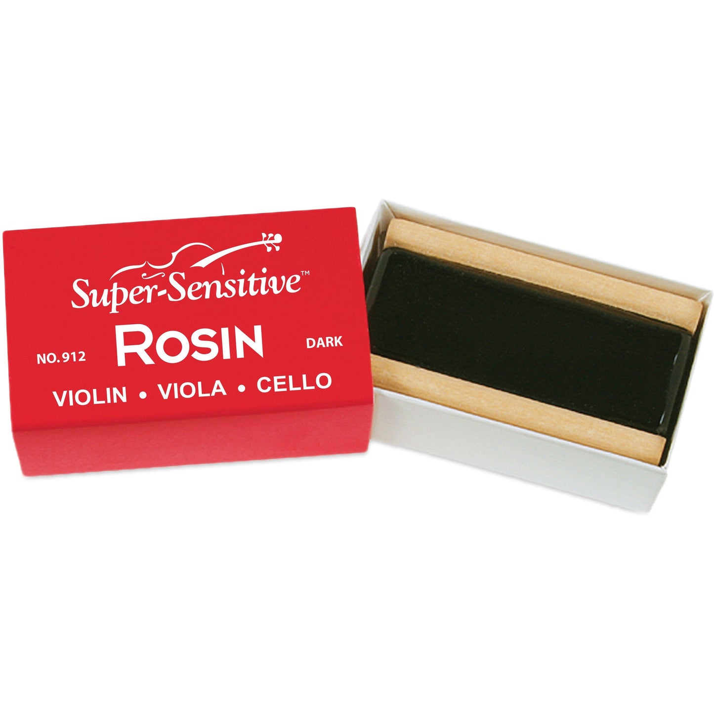 Super-Sensitive Dark Rosin for Violin / Viola / Cello 12 Pack