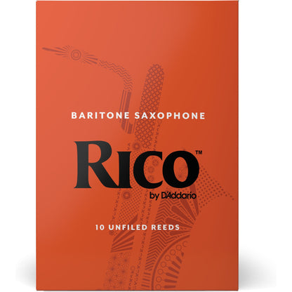 Rico by D'Addario Baritone Sax Reeds, Strength 1.5, 10-Pack