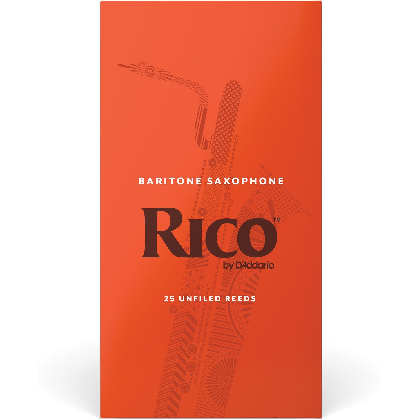 Rico by D'Addario Baritone Sax Reeds, Strength 2, 25-Pack