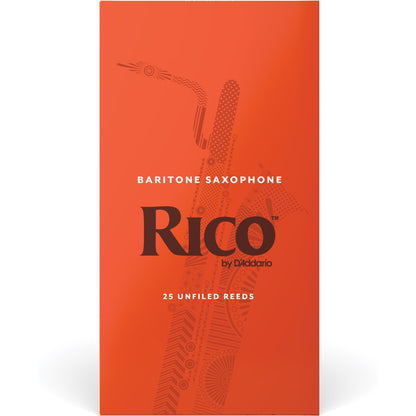 Rico by D'Addario Baritone Sax Reeds, Strength 2, 25-Pack