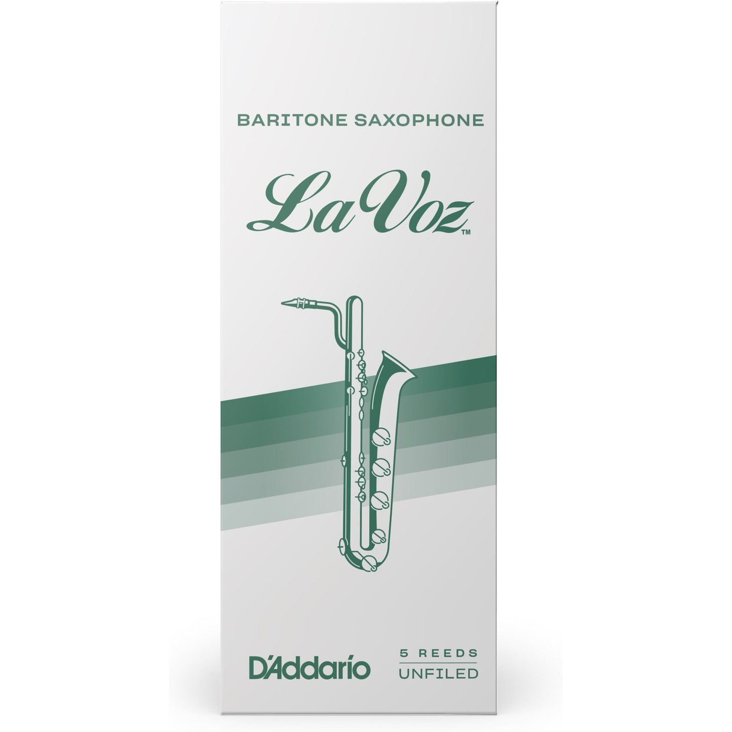 La Voz Baritone Saxophone Reeds, Medium Soft, 5 Pack