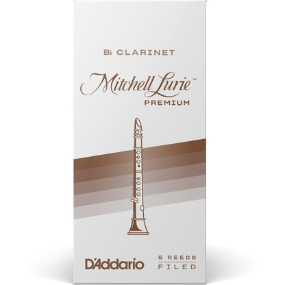 Mitchell Lurie Premium Bb Clarinet Reeds, Strength 4.0, 5 Pack