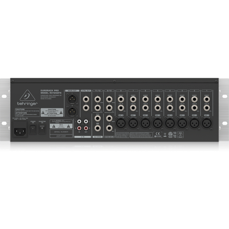 Behringer Eurorack Pro RX1202FX Mixer