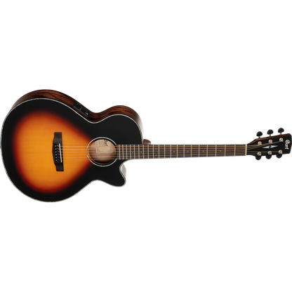 Cort SFX-E 3 Tone Satin Sunburst Small Body Cutaway Acoustic Guitar