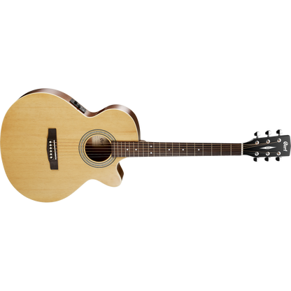 Cort SFX-ME Open Pore Natural Small Body Cutaway Acoustic Guitar (Left Handed)