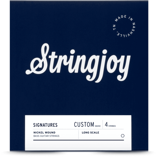 Stringjoy Custom 4 String Long Scale Nickel Wound Bass Guitar Strings