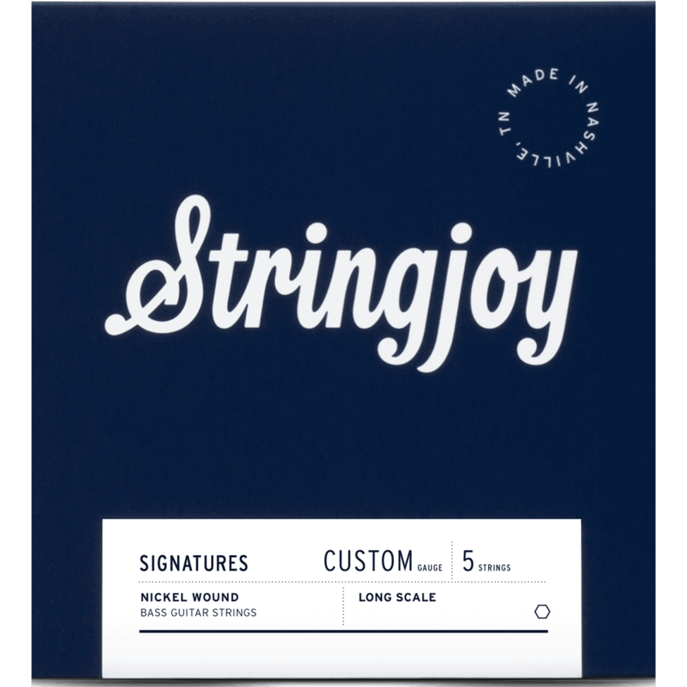 Stringjoy Custom 5 String Long Scale Nickel Wound Bass Guitar Strings