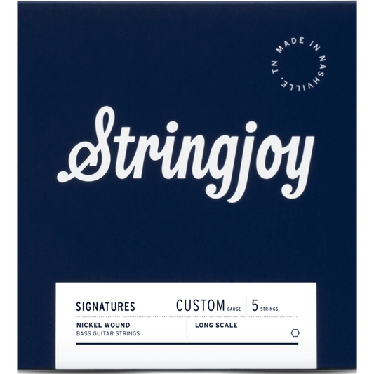 Stringjoy Custom 5 String Long Scale Nickel Wound Bass Guitar Strings