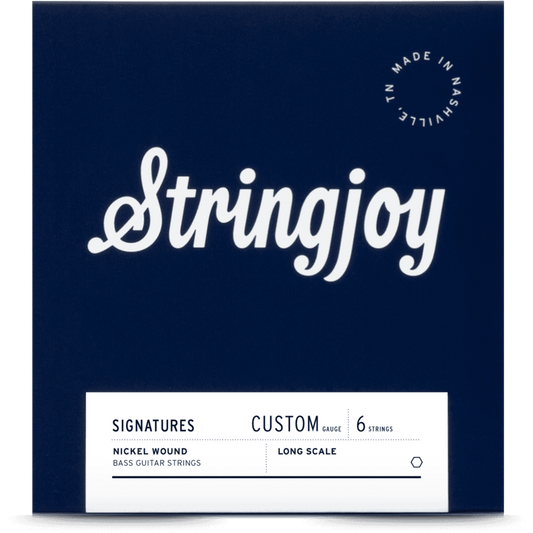 Stringjoy Custom 6 String Long Scale Nickel Wound Bass Guitar Strings