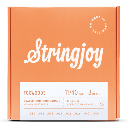 Stringjoy Foxwoods | Medium Gauge (11-40) Coated Phosphor Bronze Mandolin Strings