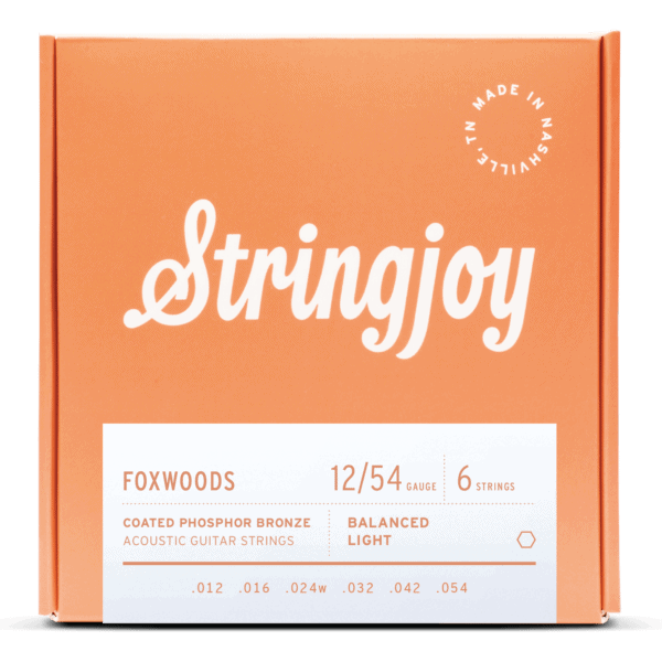 Stringjoy Foxwoods | Light Gauge (12-54) Coated Phosphor Bronze Acoustic Guitar Strings