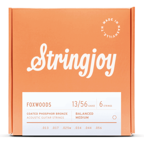 Stringjoy Foxwoods | Medium Gauge (13-56) Coated Phosphor Bronze Acoustic Guitar Strings