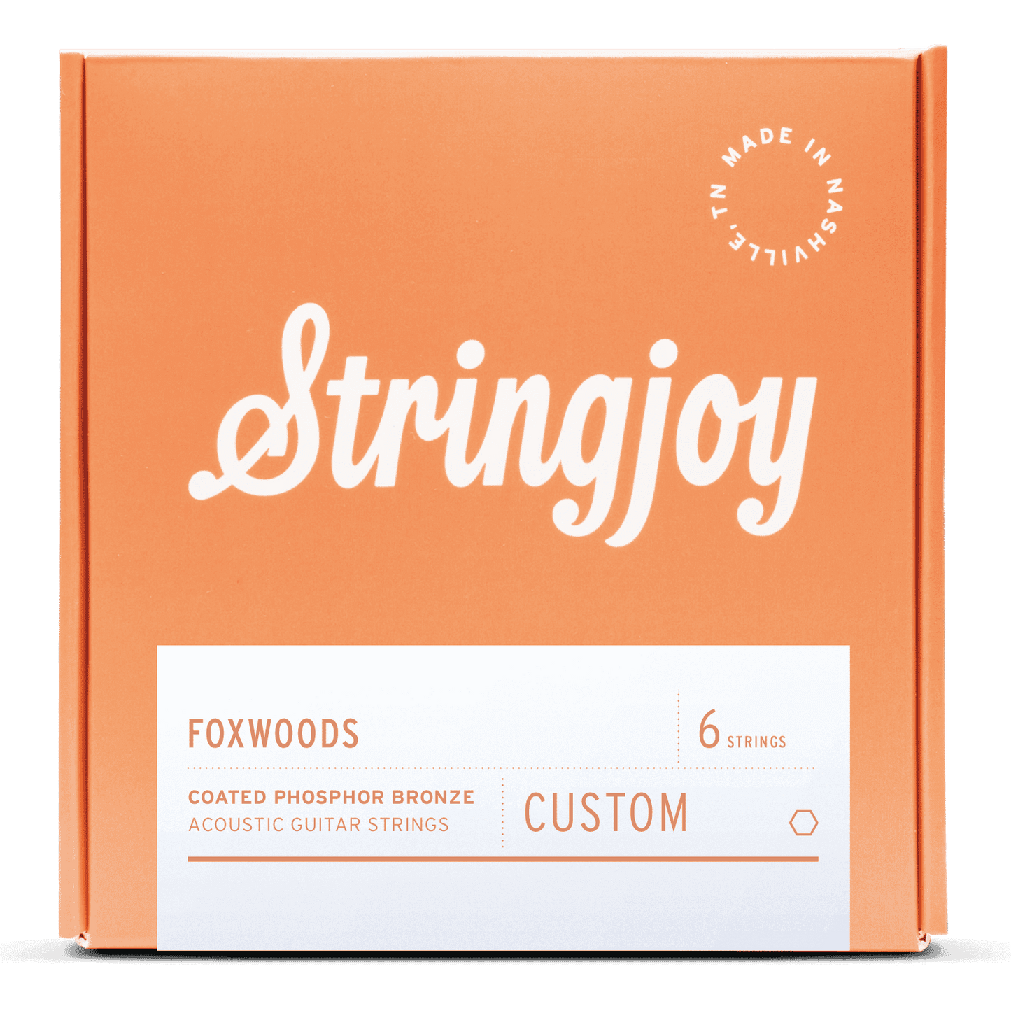 Stringjoy Foxwoods | Custom 6 String Coated Phosphor Bronze Acoustic Guitar Strings