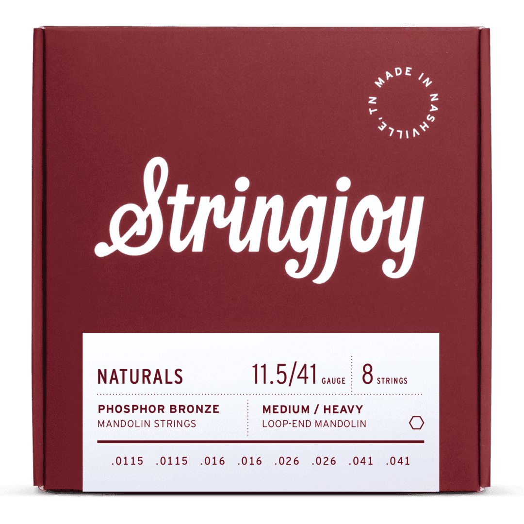 Stringjoy Naturals | Medium / Heavy Gauge (11.5-41) Phosphor Bronze Mandolin Strings