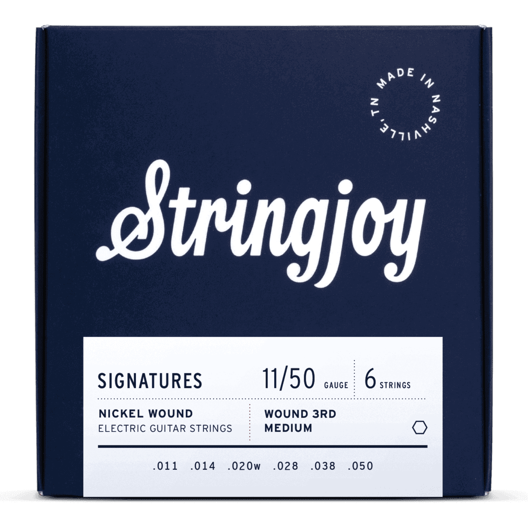 Stringjoy Signatures | Wound 3rd Medium Gauge (11-50) Nickel Wound Electric Guitar Strings